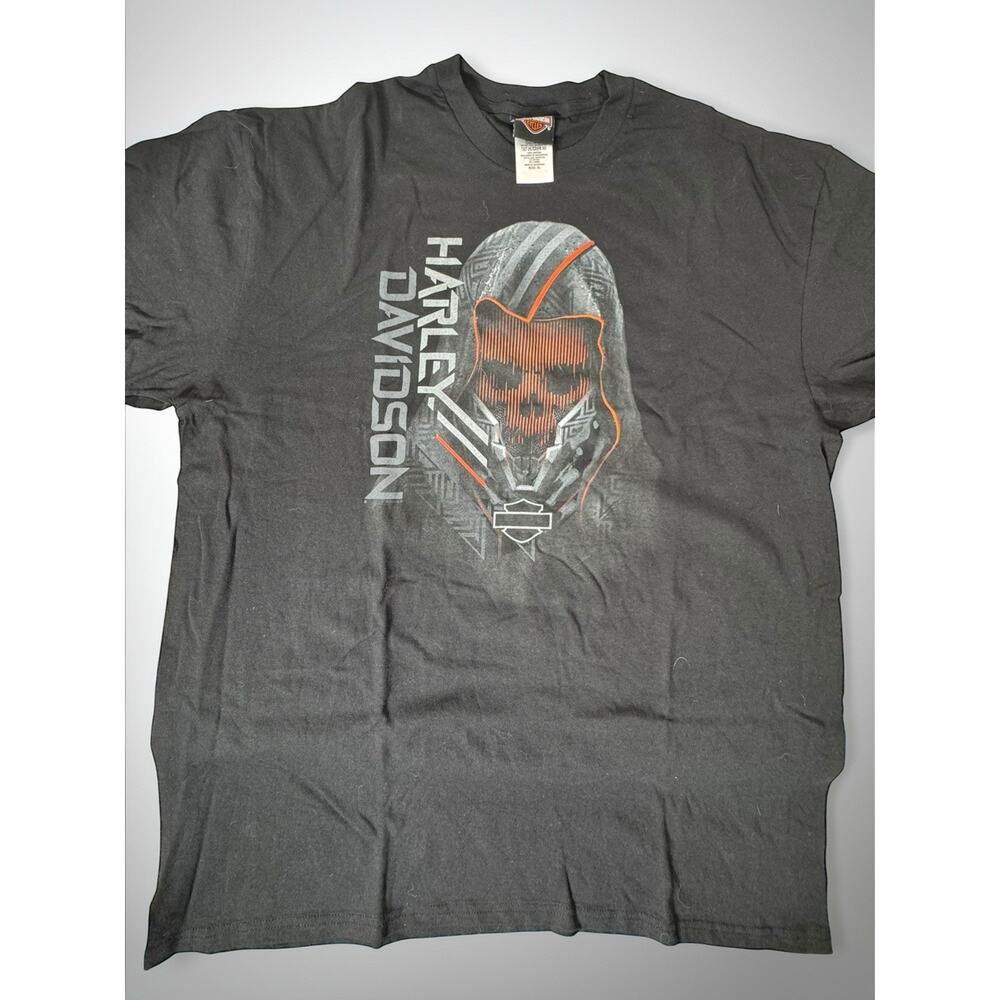 Harley Davidson Shirt Mens XL Black Motorcycle Assassin Skull Biker NWOT
